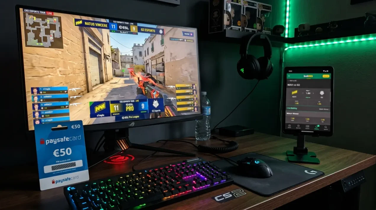 Paysafecard e-spordi panustamisel – makseviis e-spordi kihlvedude jaoks