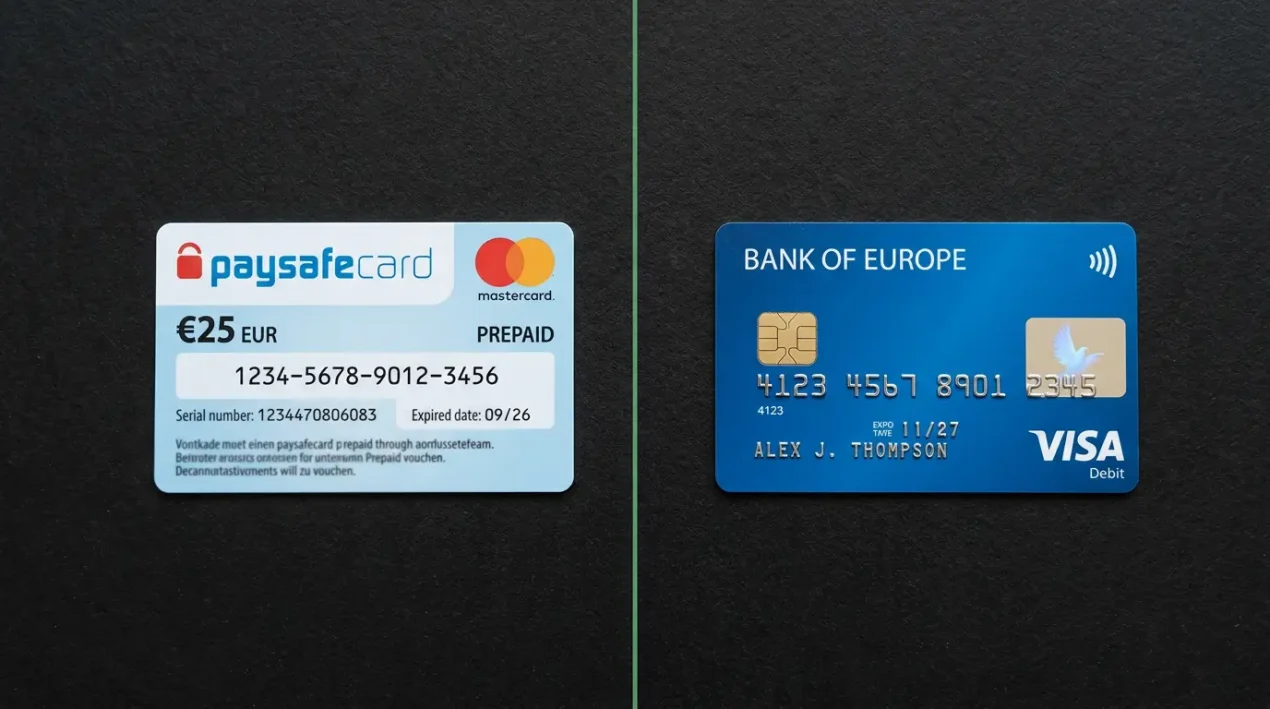 Paysafecard vs pangakaart – kumba kasutada kihlvedude jaoks